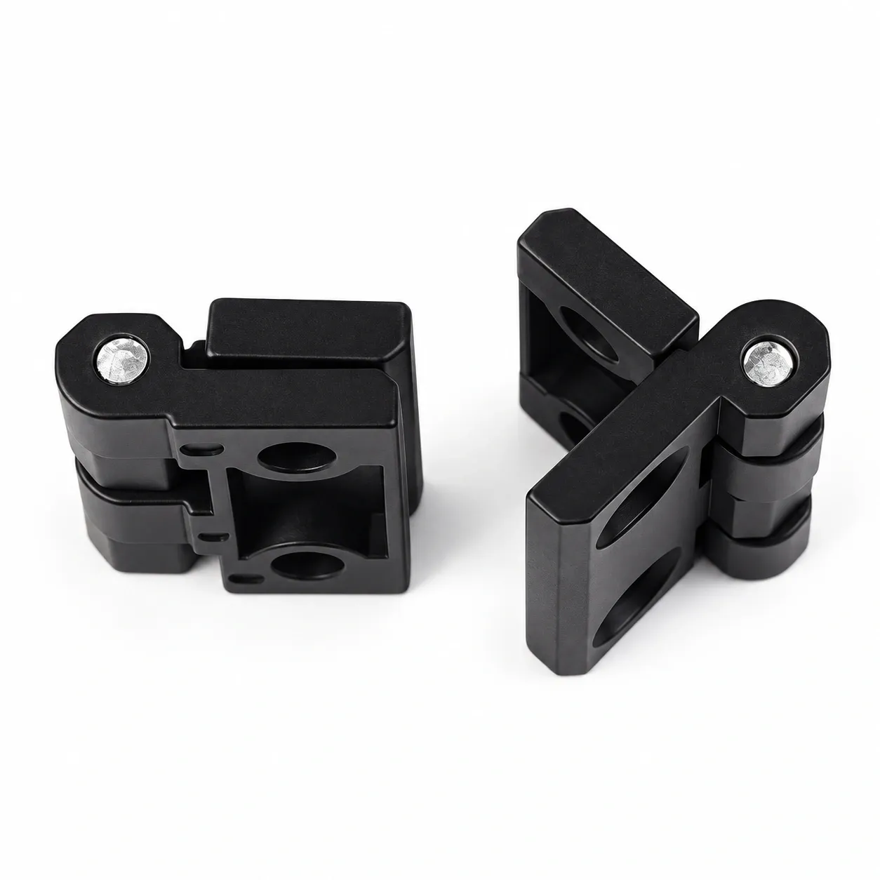 DFZ-2B — บานพับอัลลอยด์ 20x20mm สีดำ