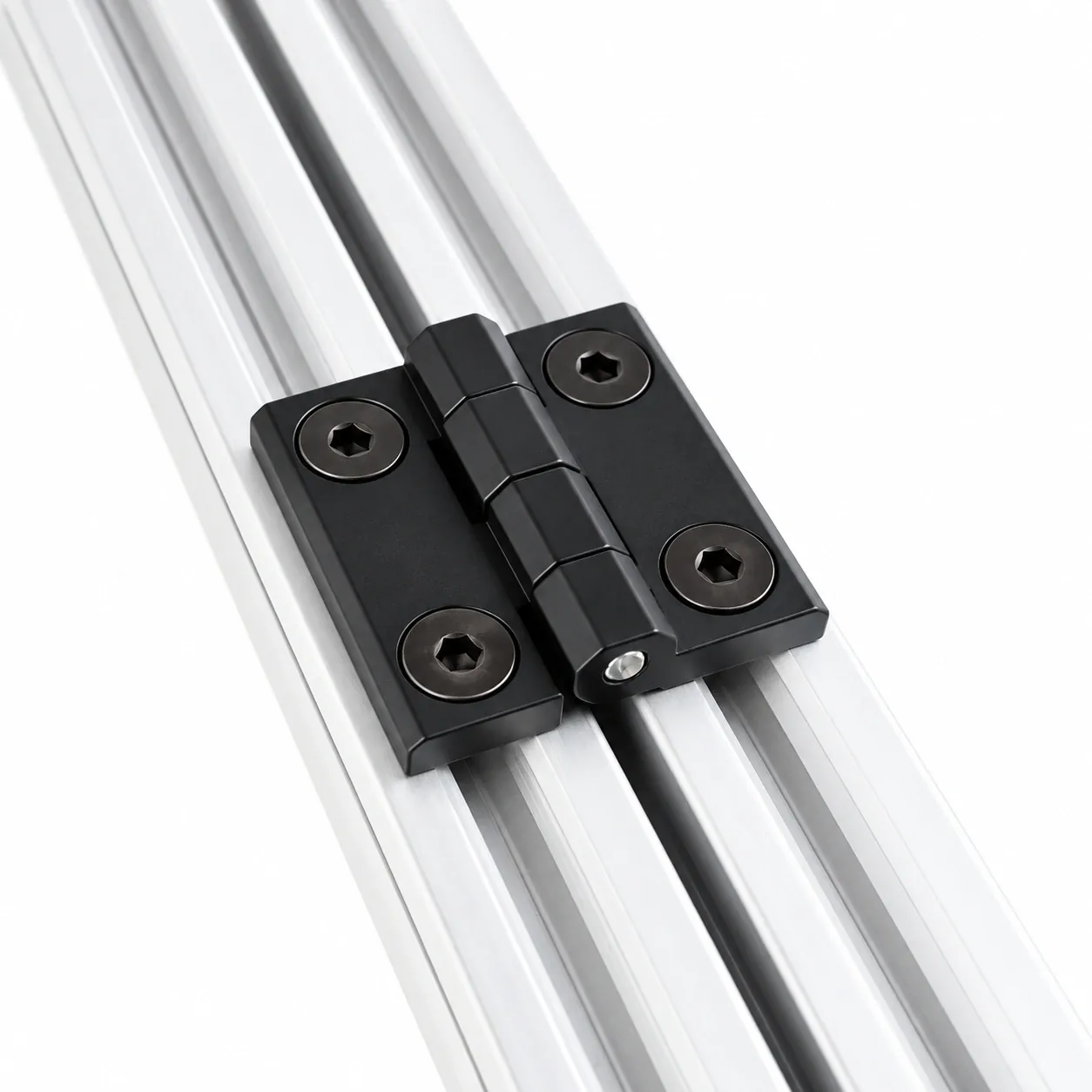 DFZ-2B — บานพับอัลลอยด์ 20x20mm สีดำ