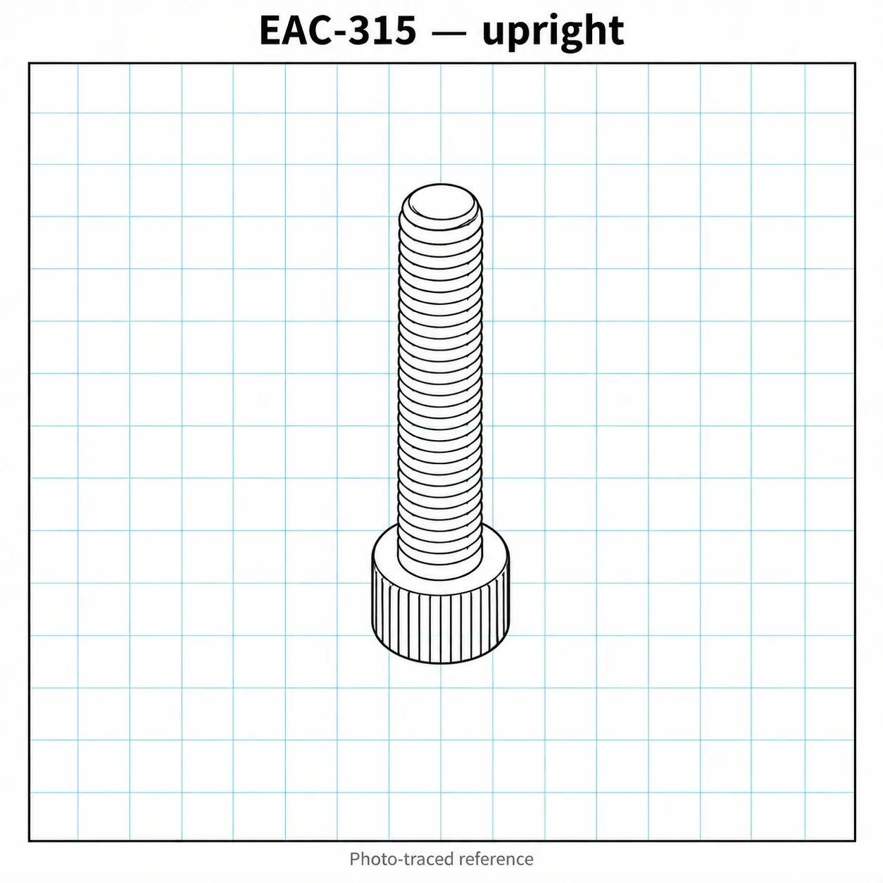 EAC-315 — น็อตหัวจมชุบขาว M3x15