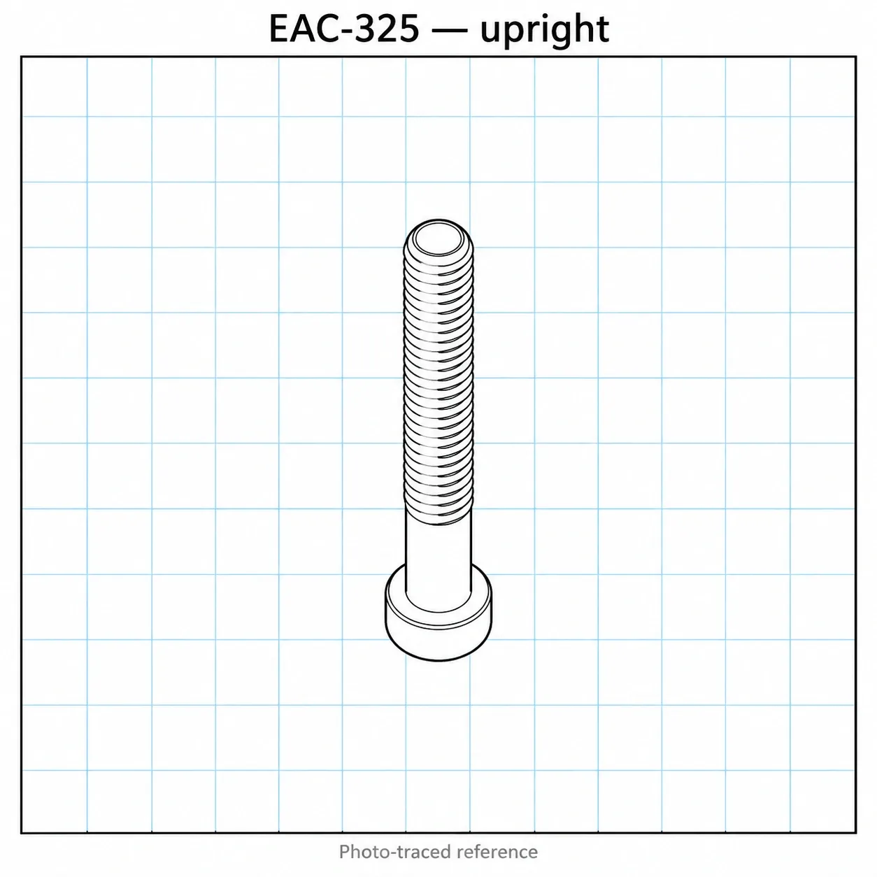 EAC-325 — น็อตหัวจมชุบขาว M3x25