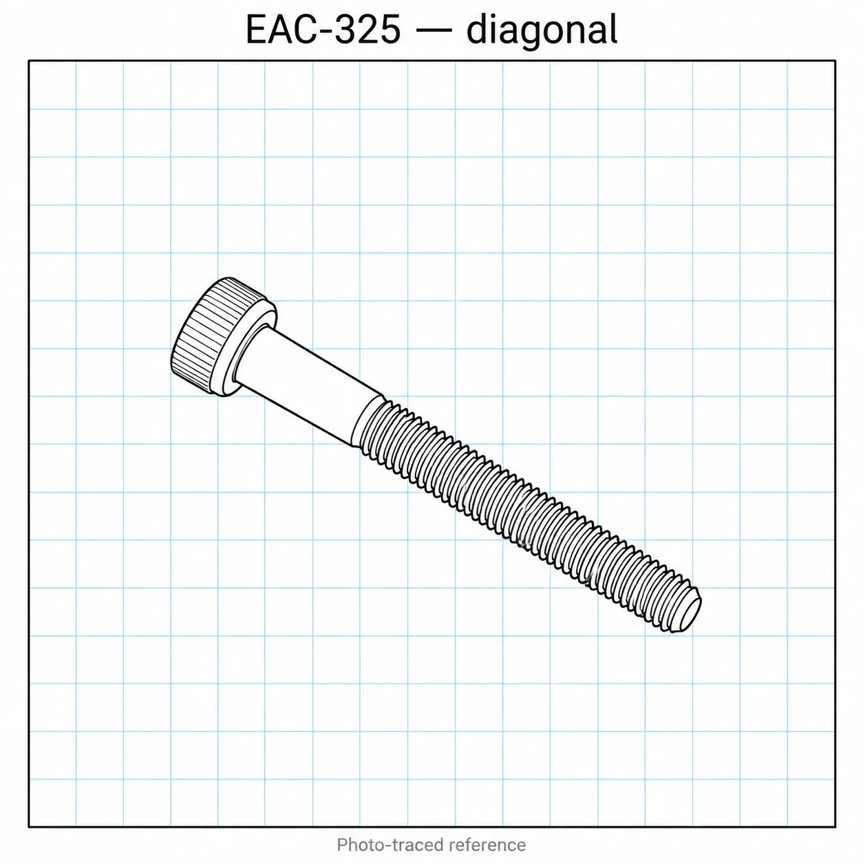 EAC-325 — น็อตหัวจมชุบขาว M3x25