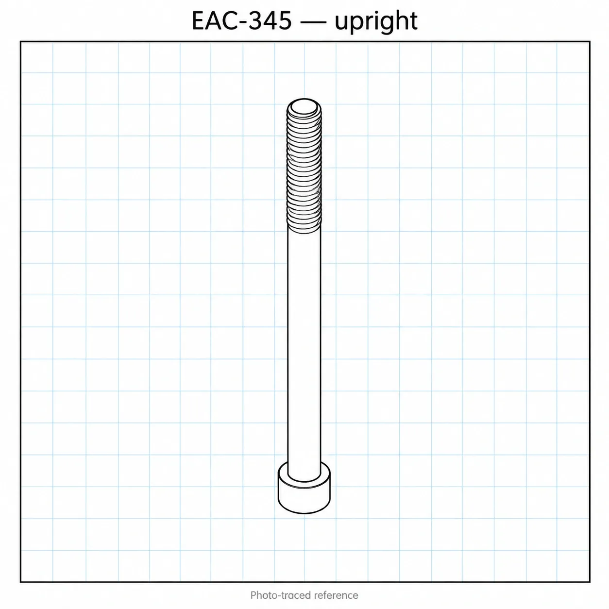 EAC-345 — น็อตหัวจมชุบขาว M3x45
