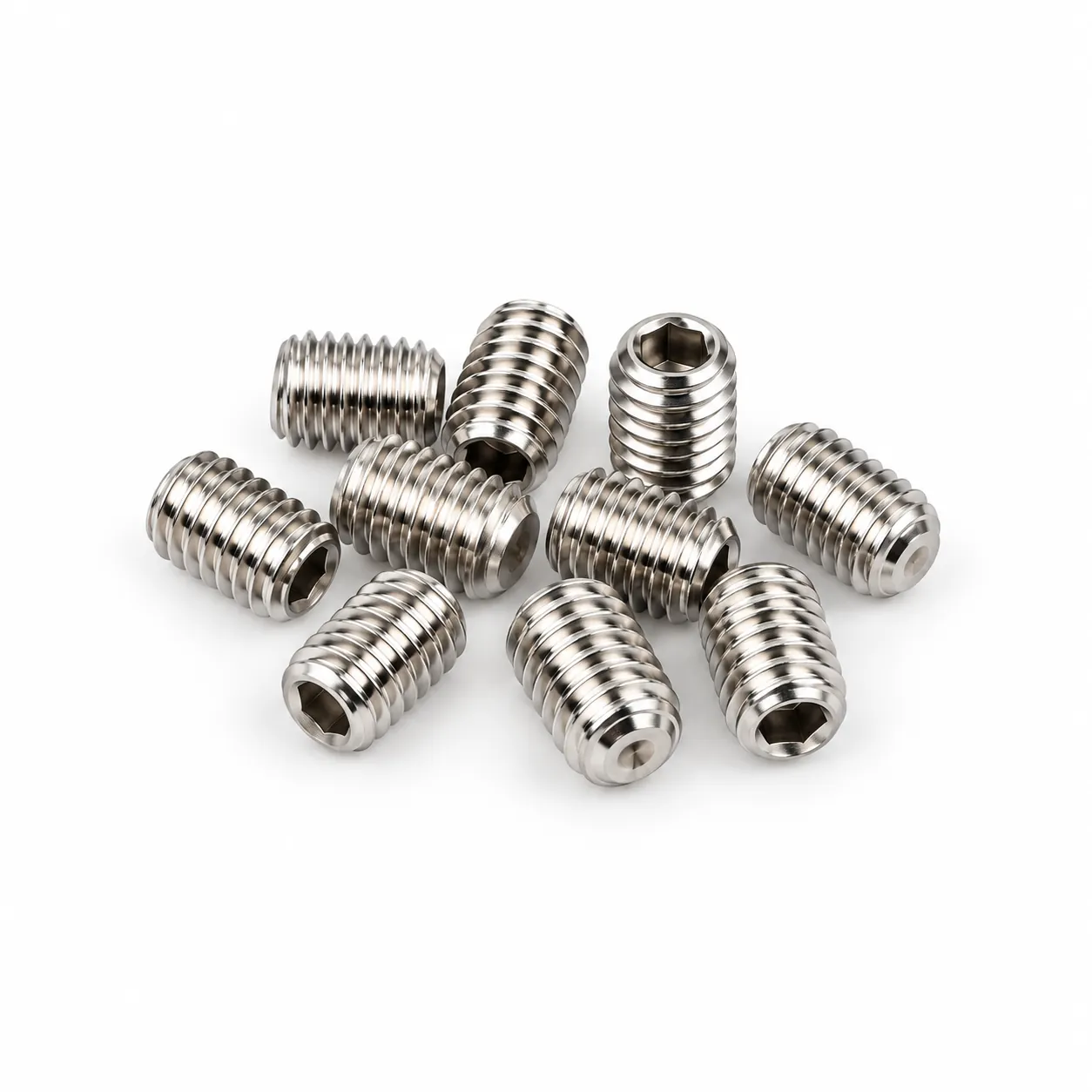 EAE-S46 — สกรูตัวหนอนสแตนเลส หัวแบน M4x6