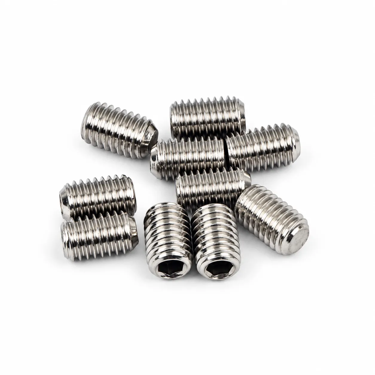 EAE-S58 — สกรูตัวหนอนสแตนเลส หัวแบน M5x8