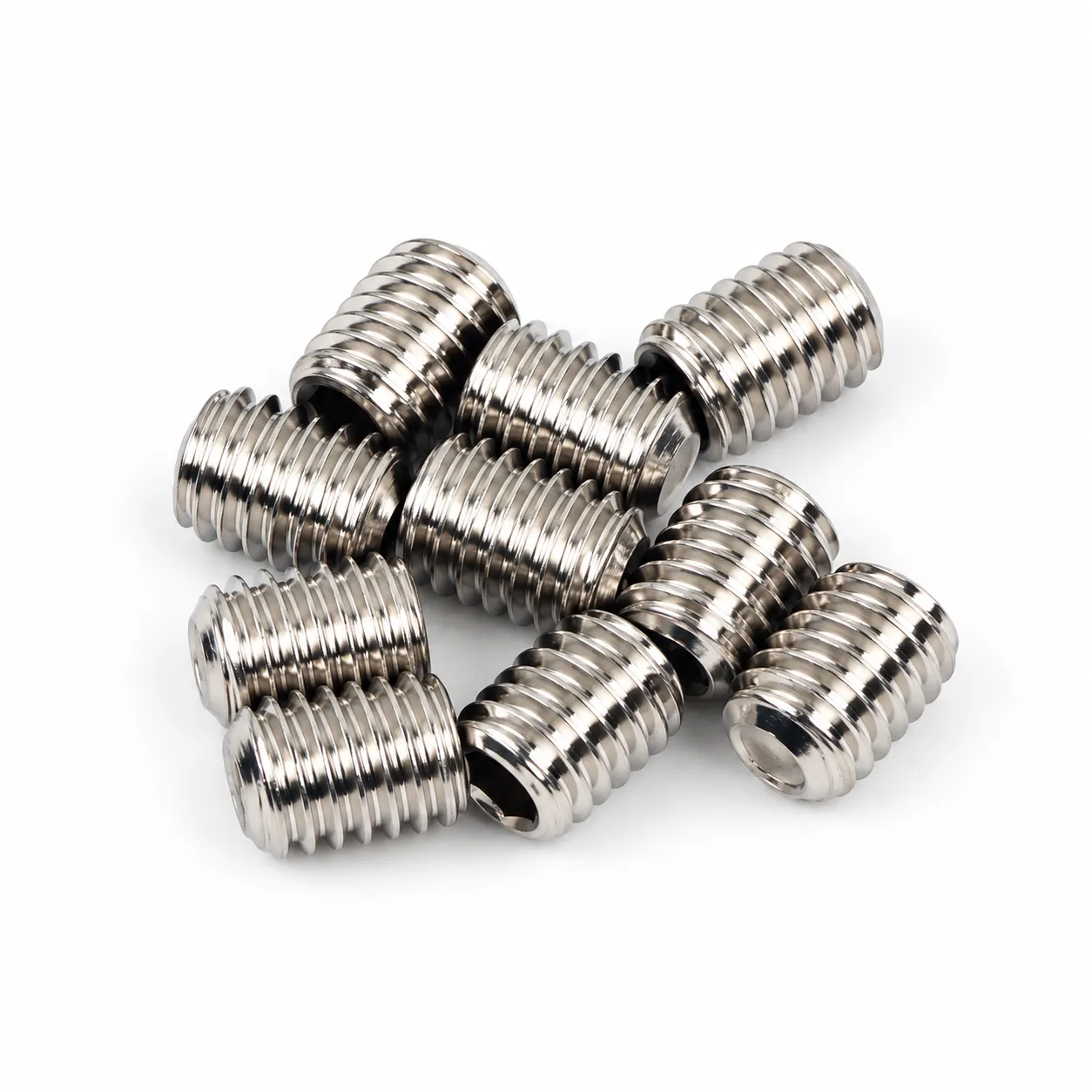 EAE-S68 — สกรูตัวหนอนสแตนเลส หัวแบน M6x8