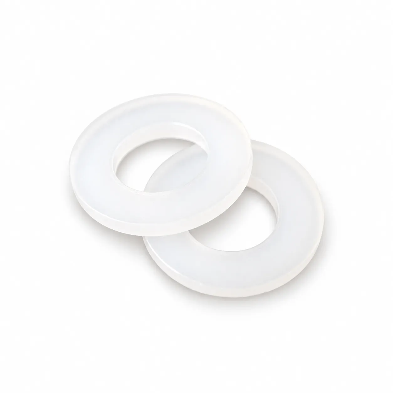 EBB-N401 — แหวนไนลอน M4x8x1mm สีขาว