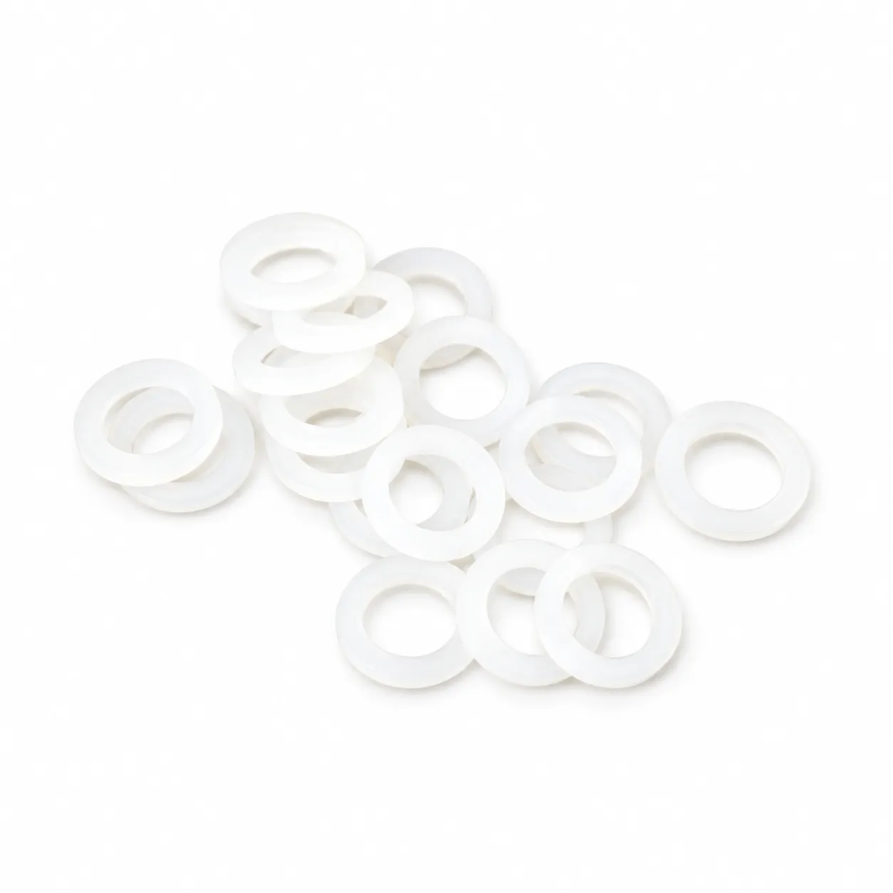 EBB-N581 — แหวนไนลอน M5x8x1mm สีขาว