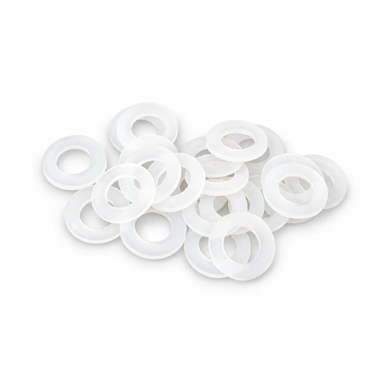 EBB-N602 — แหวนไนลอน M6x12x1mm สีขาว