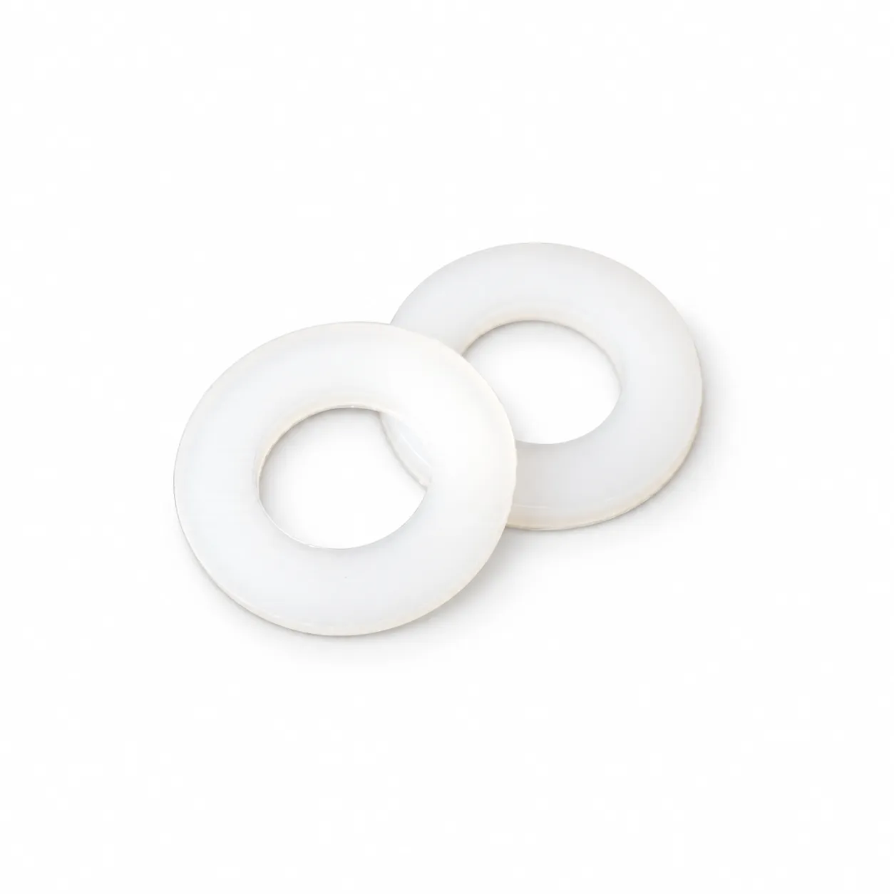 EBB-N801 — แหวนไนลอน M8x16x1.5mm สีขาว