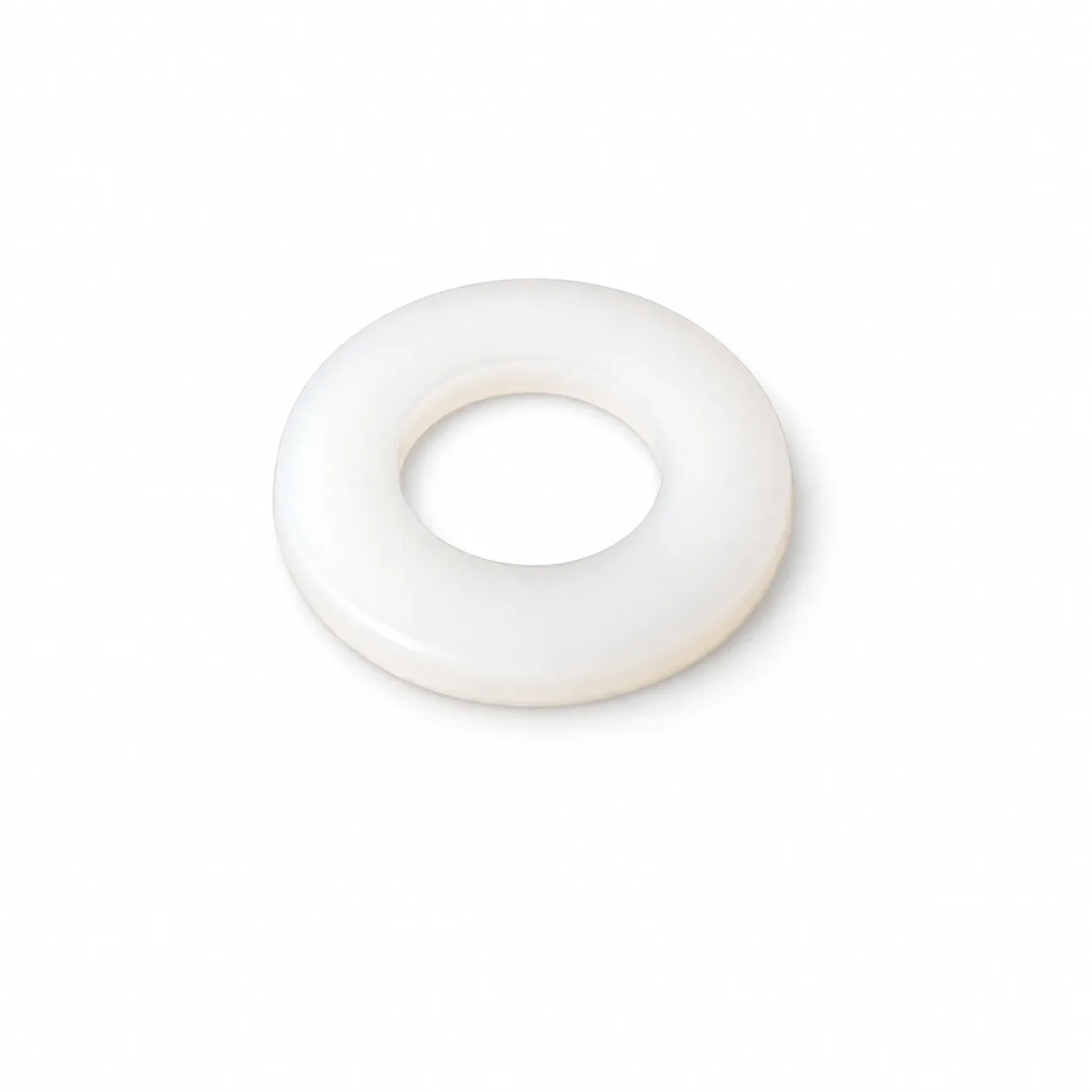 EBB-N801 — แหวนไนลอน M8x16x1.5mm สีขาว