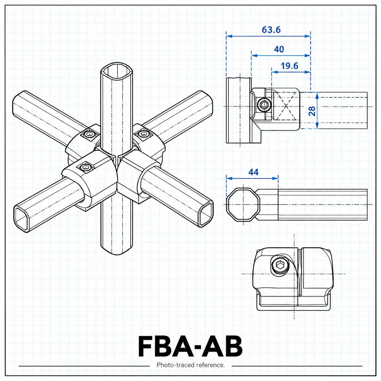 FBA-AB — Inner Connector (เฟรม 1.7)