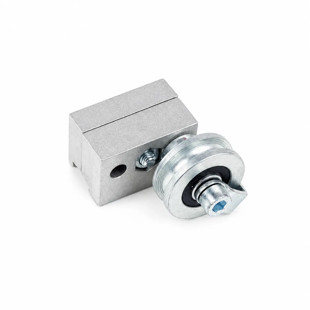 FBF-BG4 — Dual hole Connector with U-groove metal pulley kit