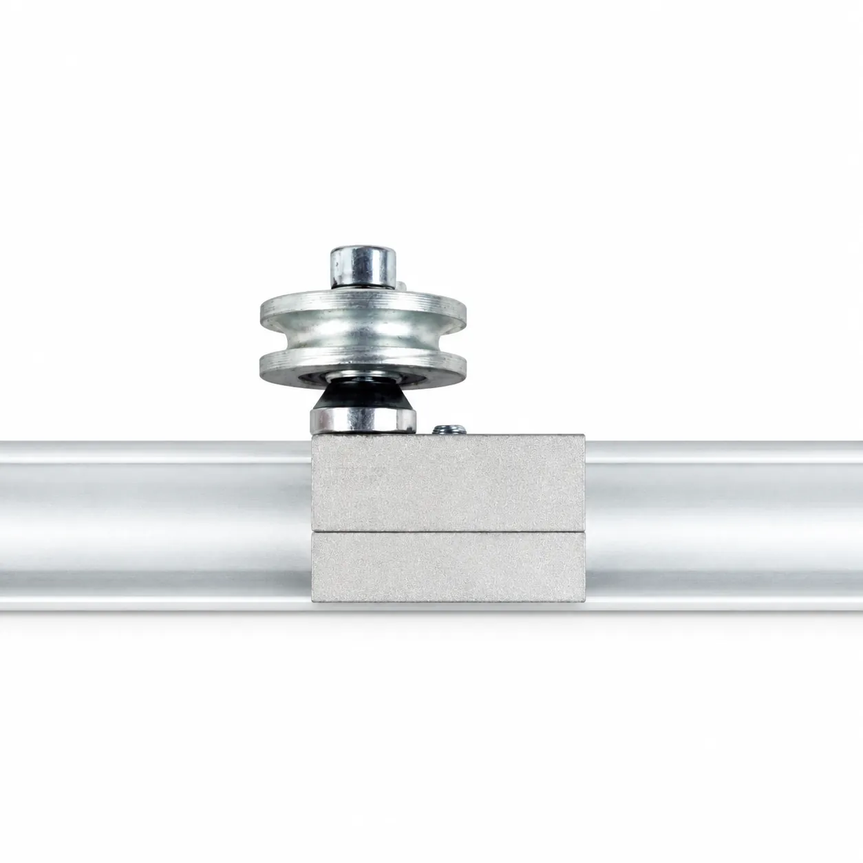 FBF-BG4 — Dual hole Connector with U-groove metal pulley kit