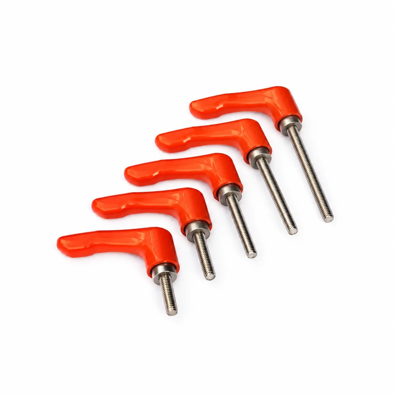 HAA-515R — Clamp Lever M5x16 สแตนเลส สีส้ม