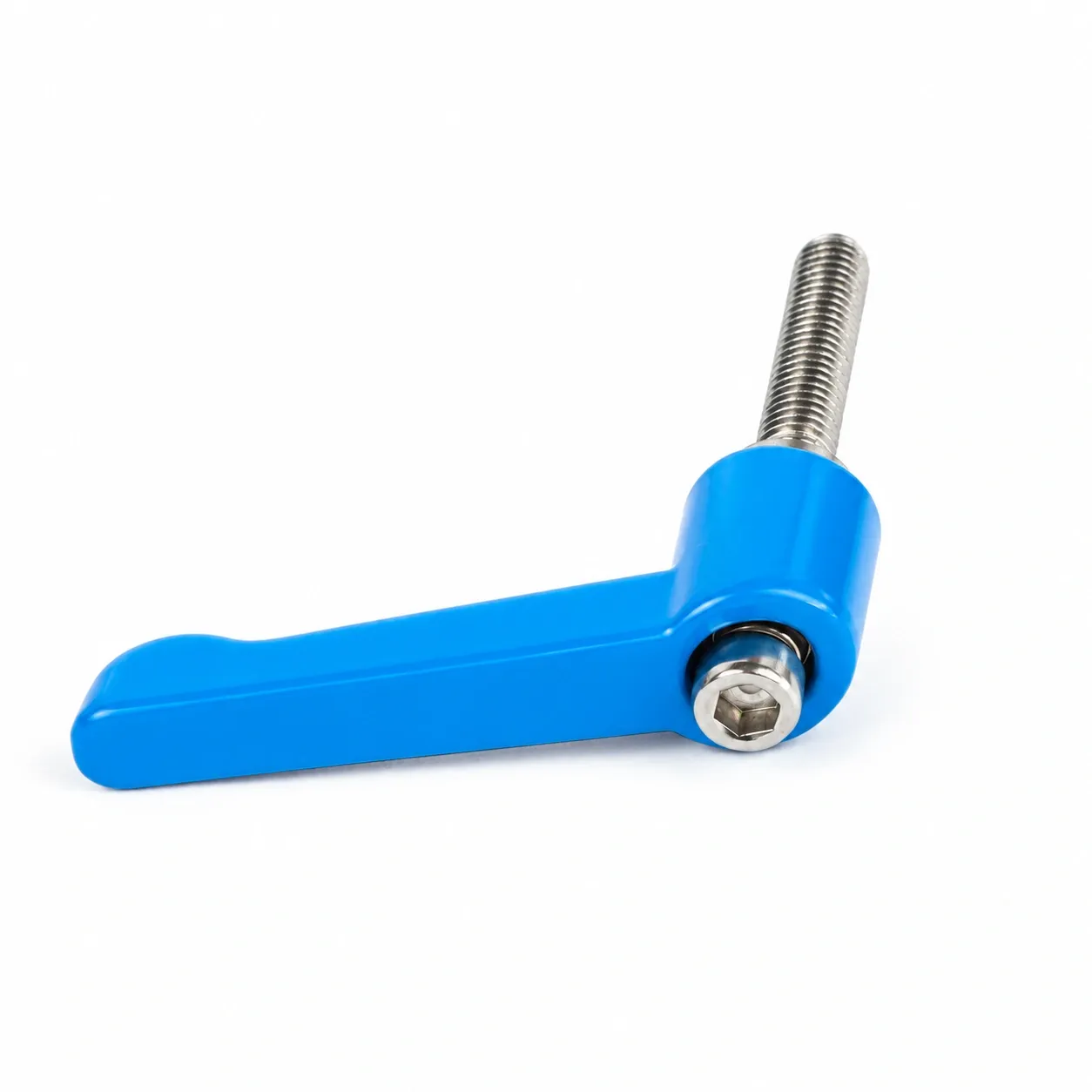 HAA-72U — Clamp Lever M6x20 สแตนเลส สีน้ำเงิน