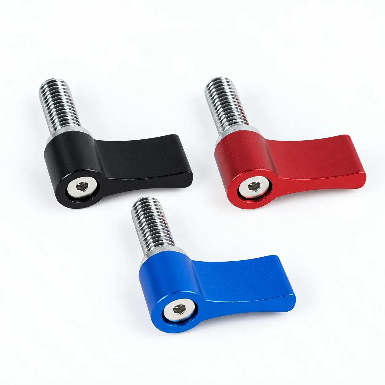 HBZ-6LR — Hand Screw M6x17 L Shape สีแดง