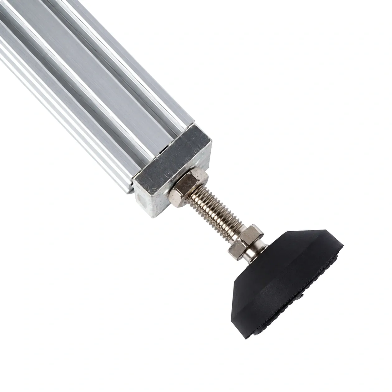 IEZ-448B — Foot Base 40x40mm V-Slot M8 สีดำ
