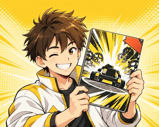 มาสคอตพนักงาน AIC ถือหนังสือการ์ตูนเรื่องใหม่